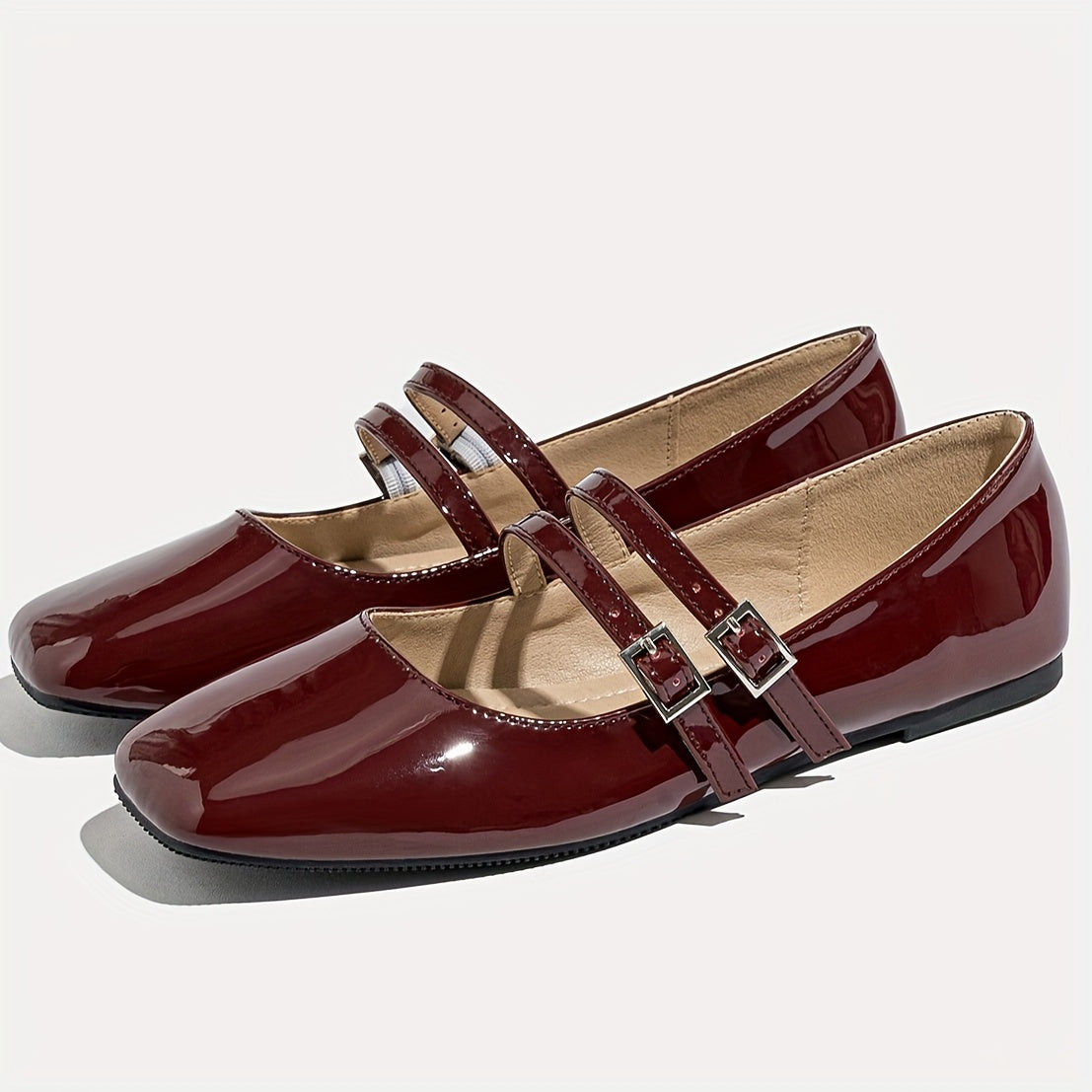 CELINA™ Double-Strap Vintage Mary Janes