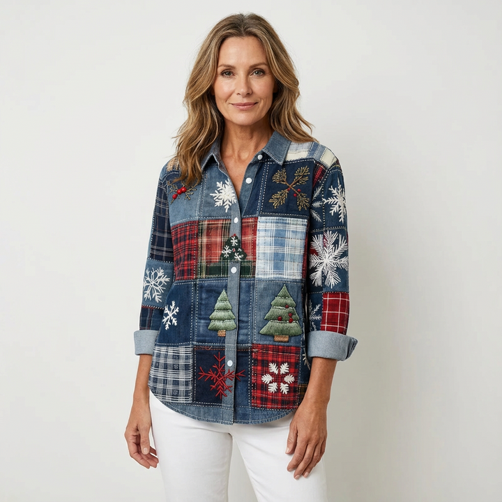 Léontine – Casual Christmas Blouse