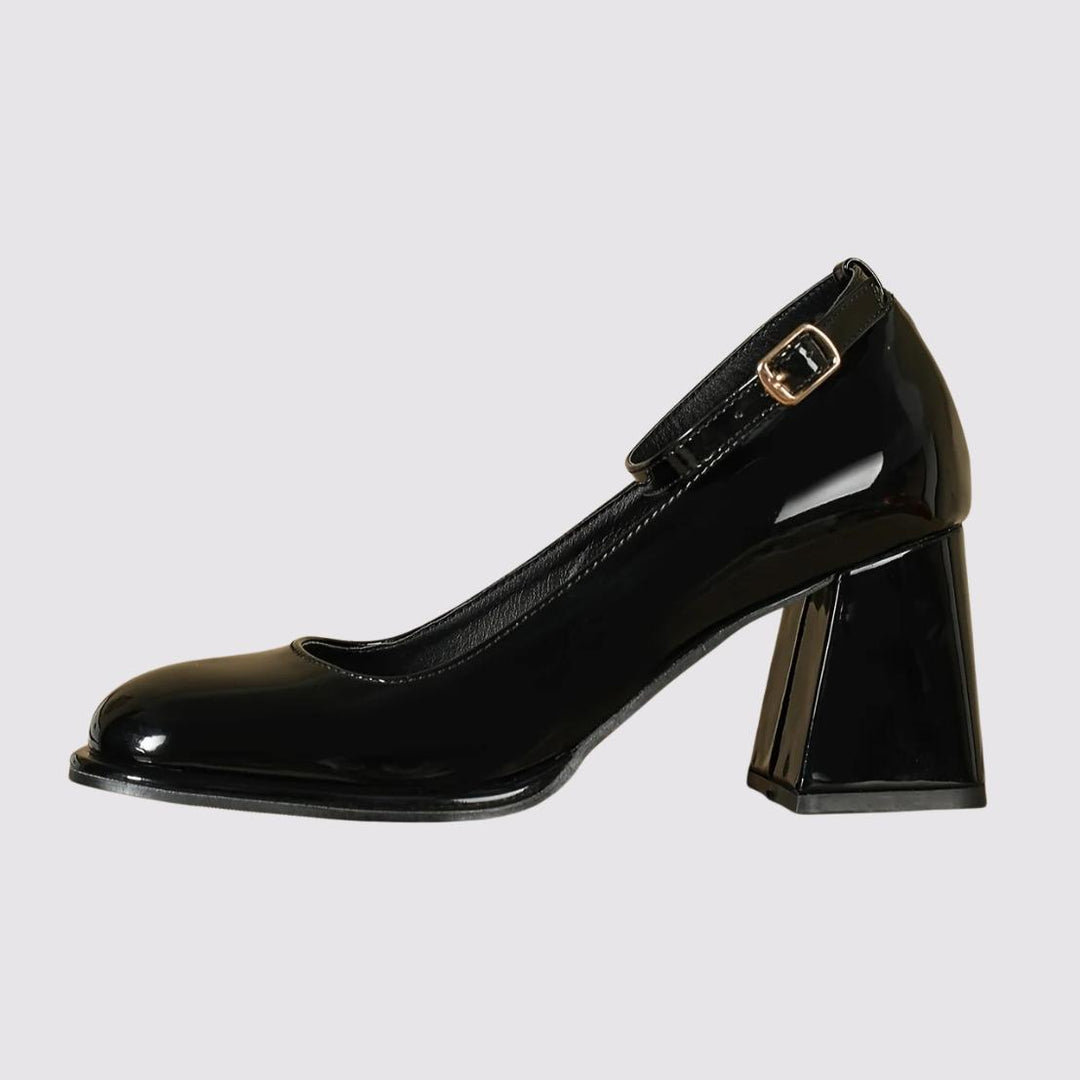 ELORIA™ Glossy Block Heel Mary Janes