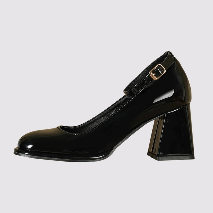 ELORIA™ Glossy Block Heel Mary Janes
