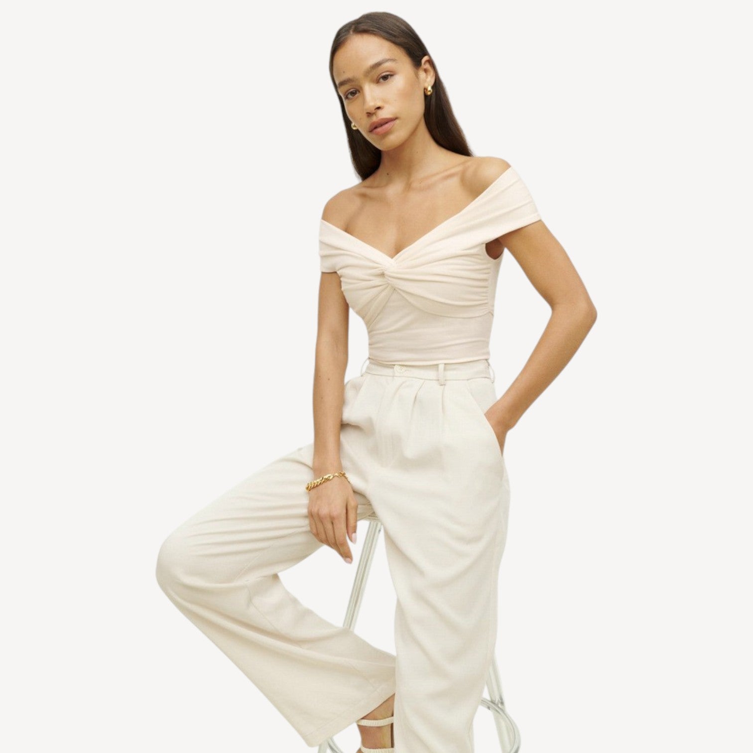 Off Shoulder Twist Top