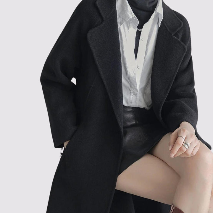 Long Wool Belted Coat