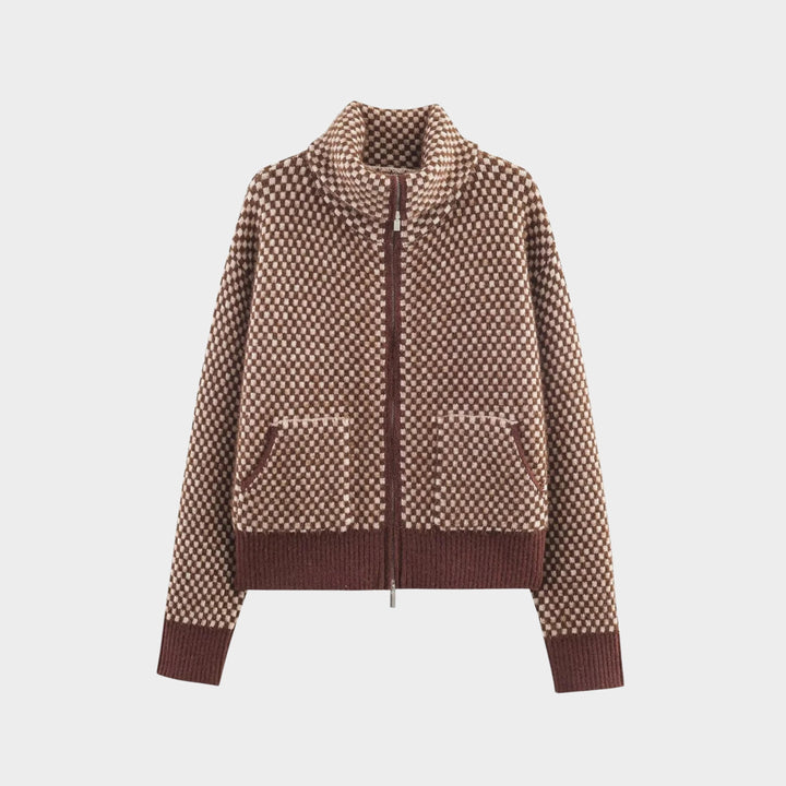 Freya - Zip Front Knit Cardigan