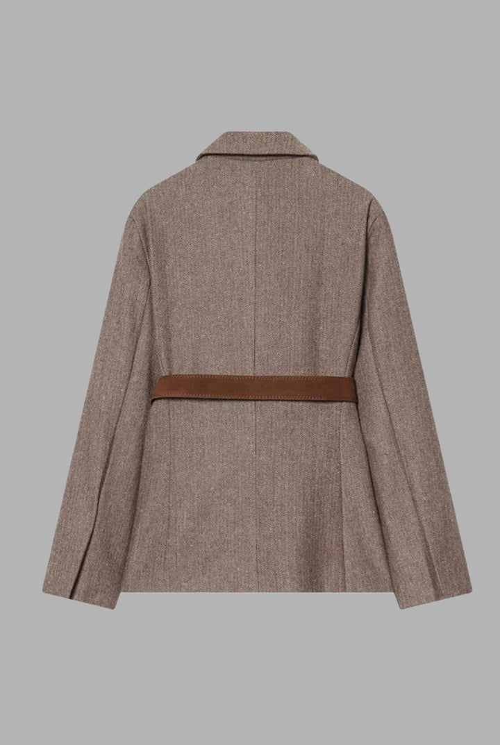 Isla - Belted Vintage Blazer Jacket