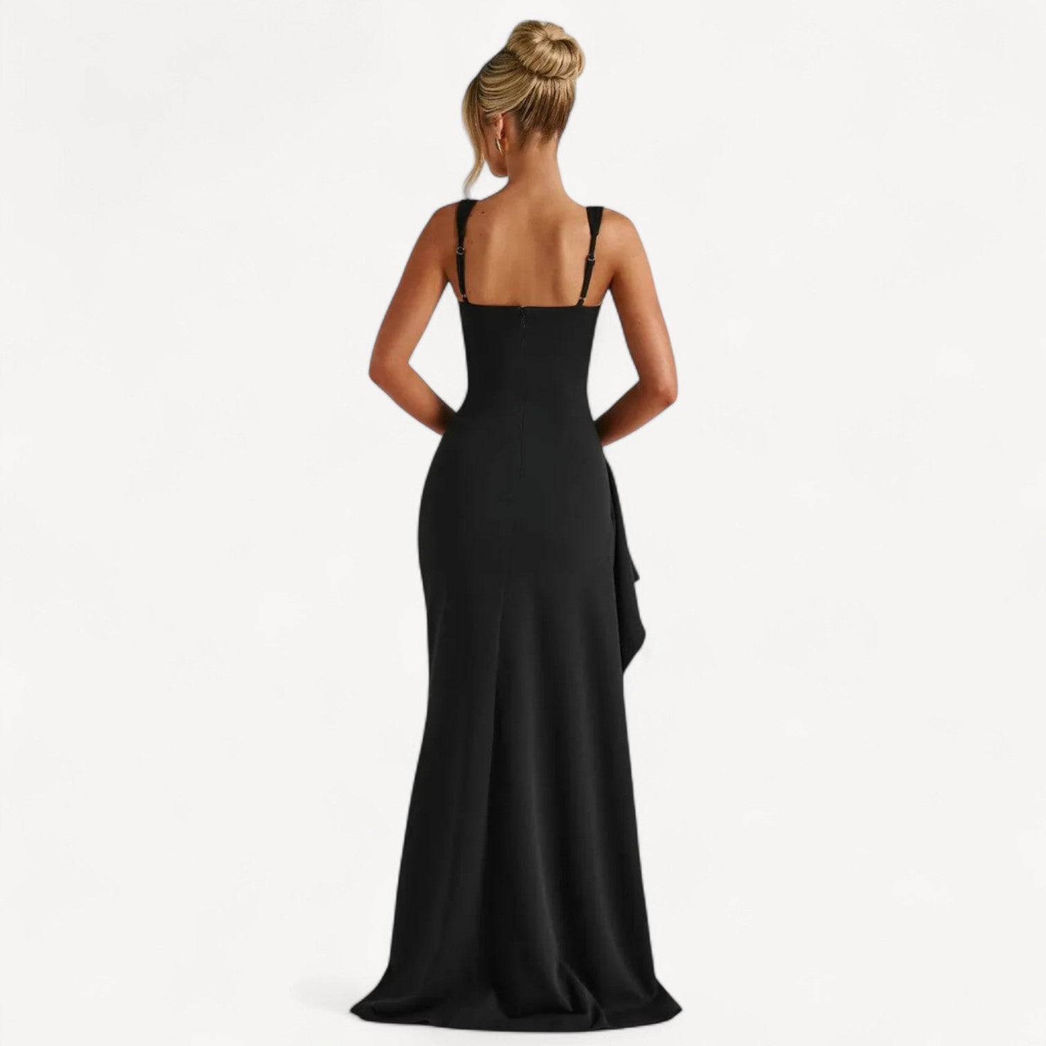 Black Square Neck Maxi