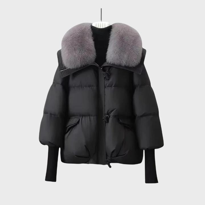 Women’s Fur-trim collar Puffer Cotton Jacket