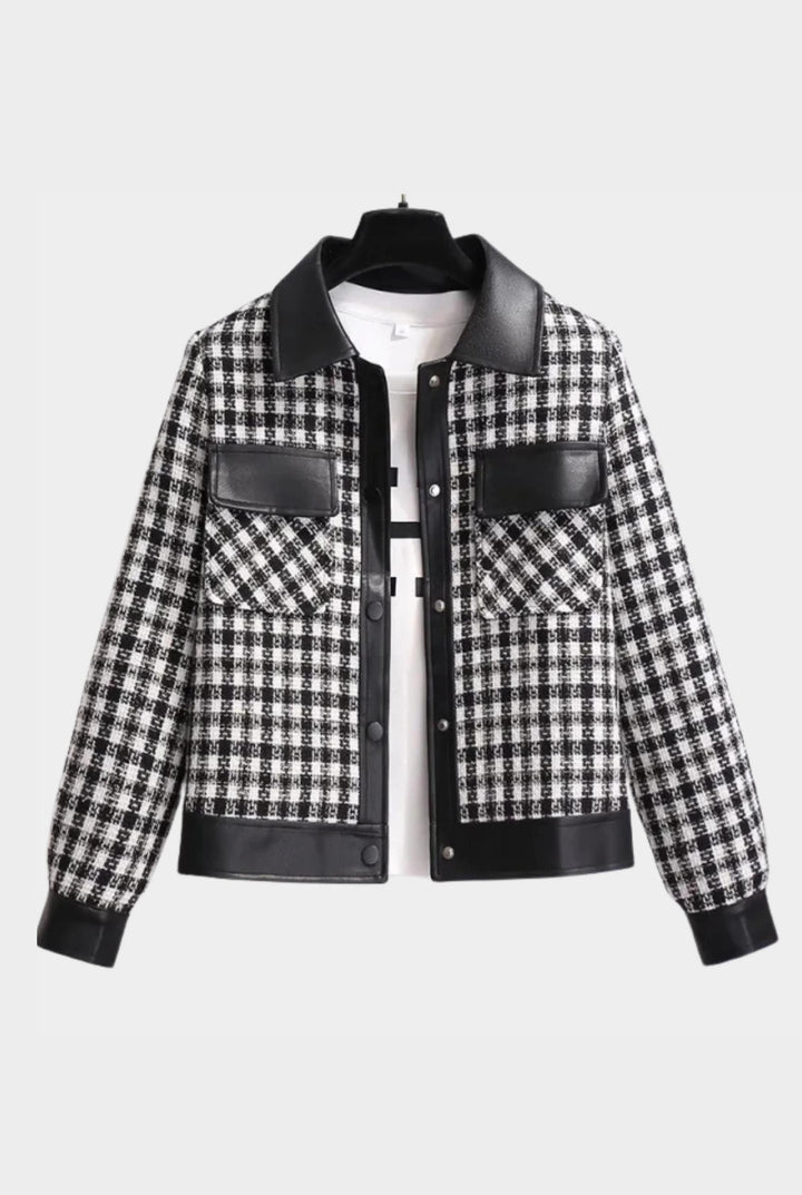 Beatrice - Plaid Contrast Jacket