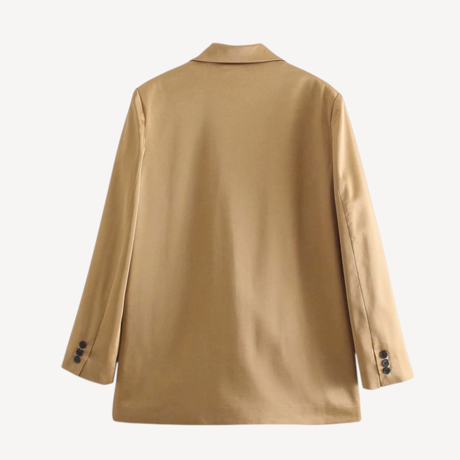 Camel Oversized Double Blazer