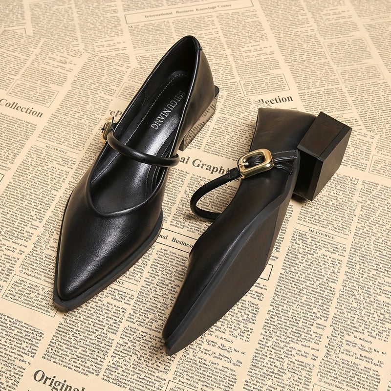 AMELINE™ French Pointed-Toe Mary Janes