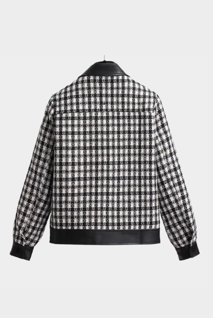 Beatrice - Plaid Contrast Jacket