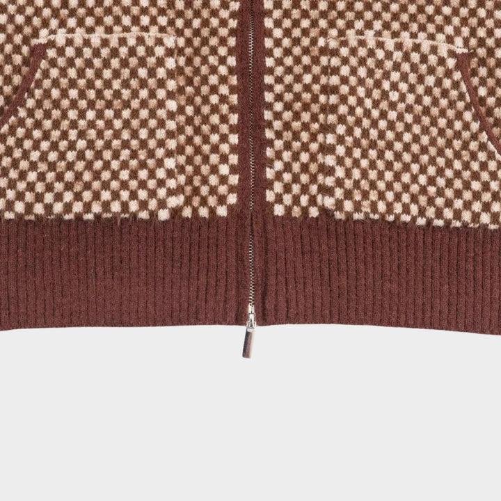 Freya - Zip Front Knit Cardigan