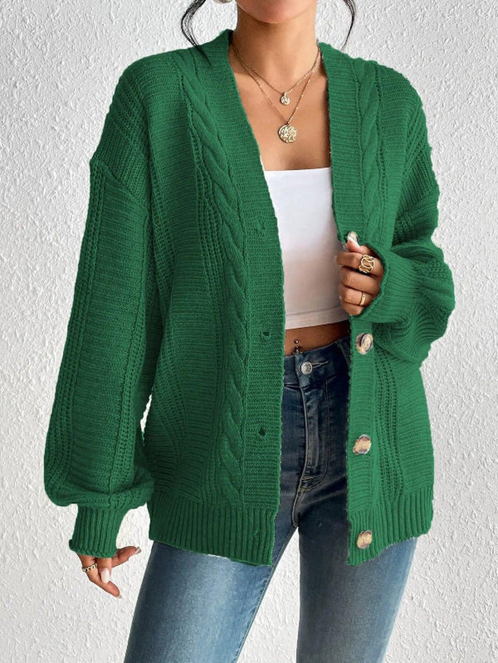 Cable Knit Oversized Cardigan for Women Herwick