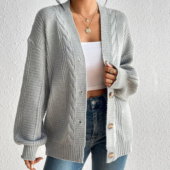 Cable Knit Oversized Cardigan for Women Herwick
