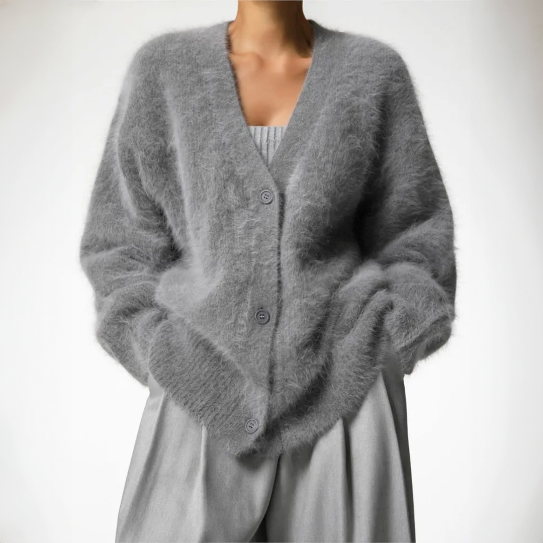 Cashmere Blend Cardigan For Women - Lightweight And Relaxed Fit