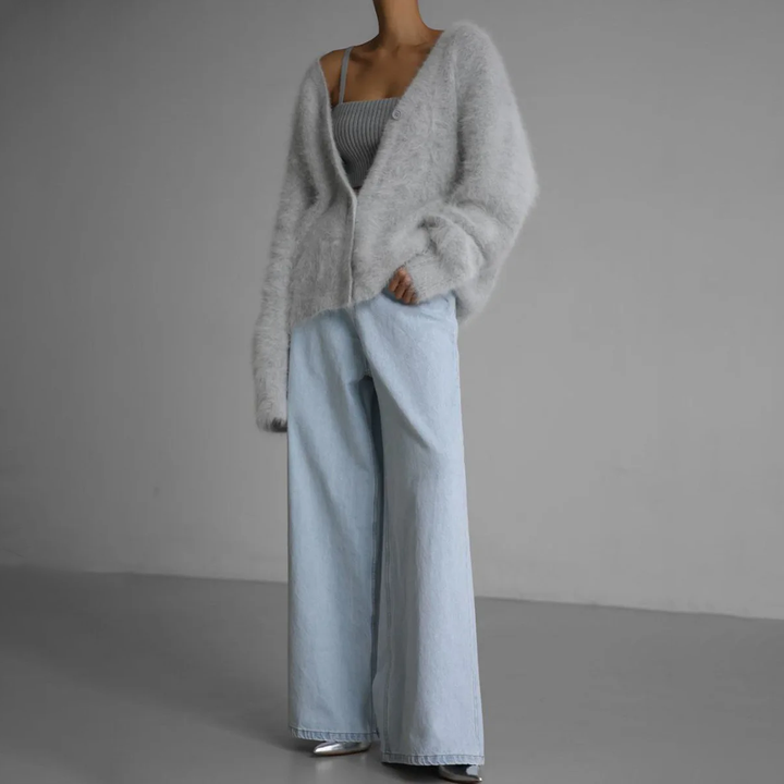 Cashmere Blend Cardigan For Women - Lightweight And Relaxed Fit