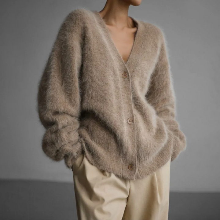 Cashmere Blend Cardigan For Women - Lightweight And Relaxed Fit