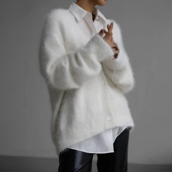 Cashmere Blend Cardigan For Women - Lightweight And Relaxed Fit