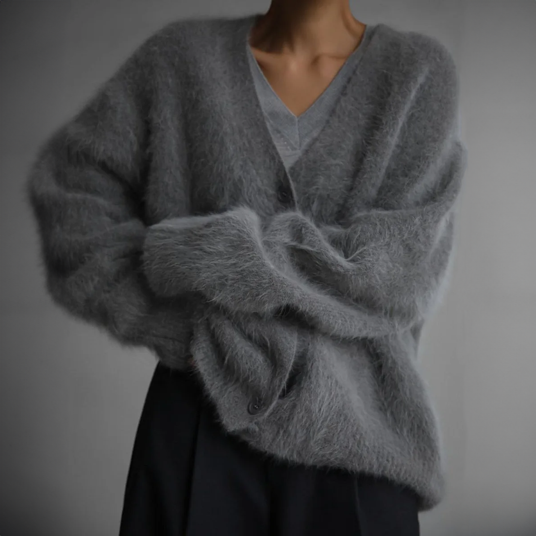 Cashmere Blend Cardigan For Women - Lightweight And Relaxed Fit