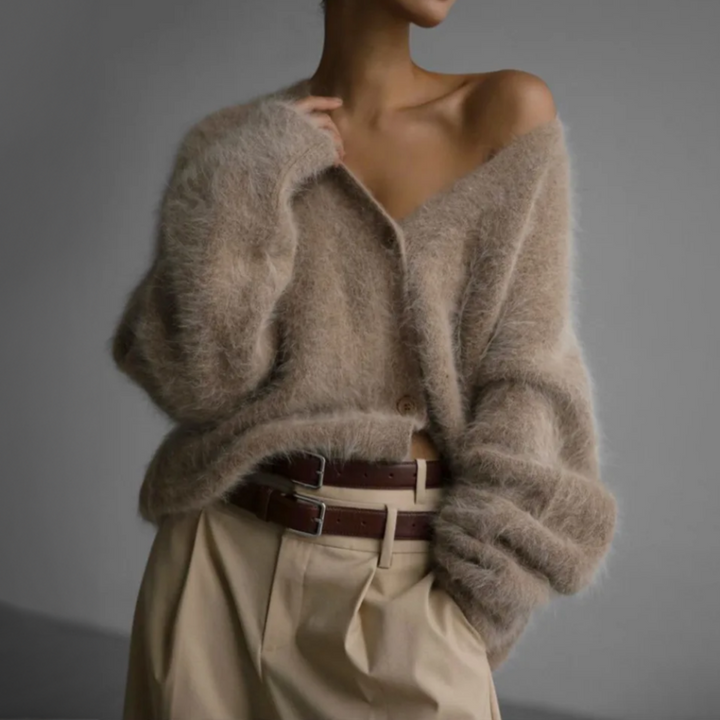 Cashmere Blend Cardigan For Women - Lightweight And Relaxed Fit
