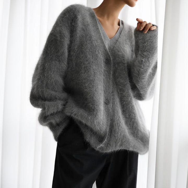 Cashmere Blend Cardigan For Women - Lightweight And Relaxed Fit