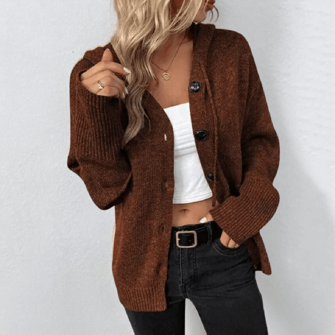 Cozy Oversized Hooded Cardigan for Women