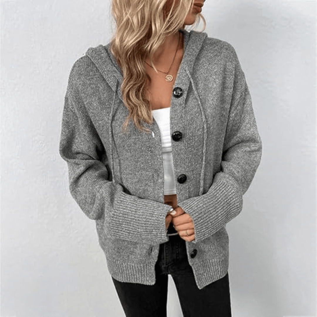 Cozy Oversized Hooded Cardigan for Women