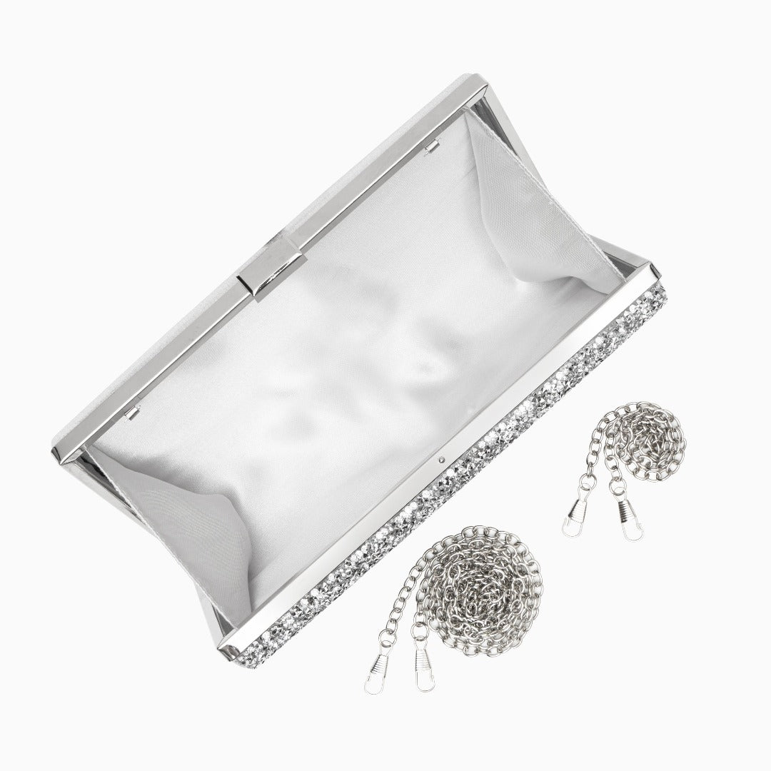 Esme - Crystal-Embellished Evening Clutch Bag