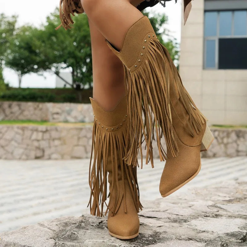 Maisie | Women’s Fringe Western Cowboy Boots