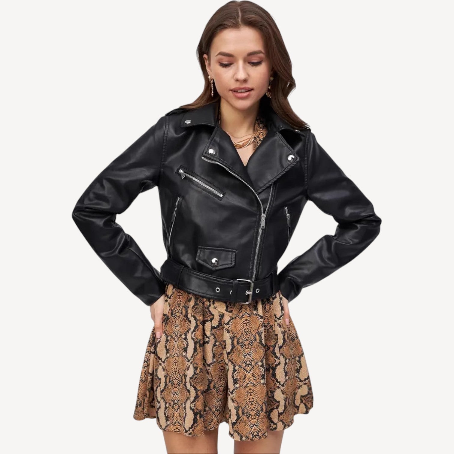Black Vegan Moto Jacket