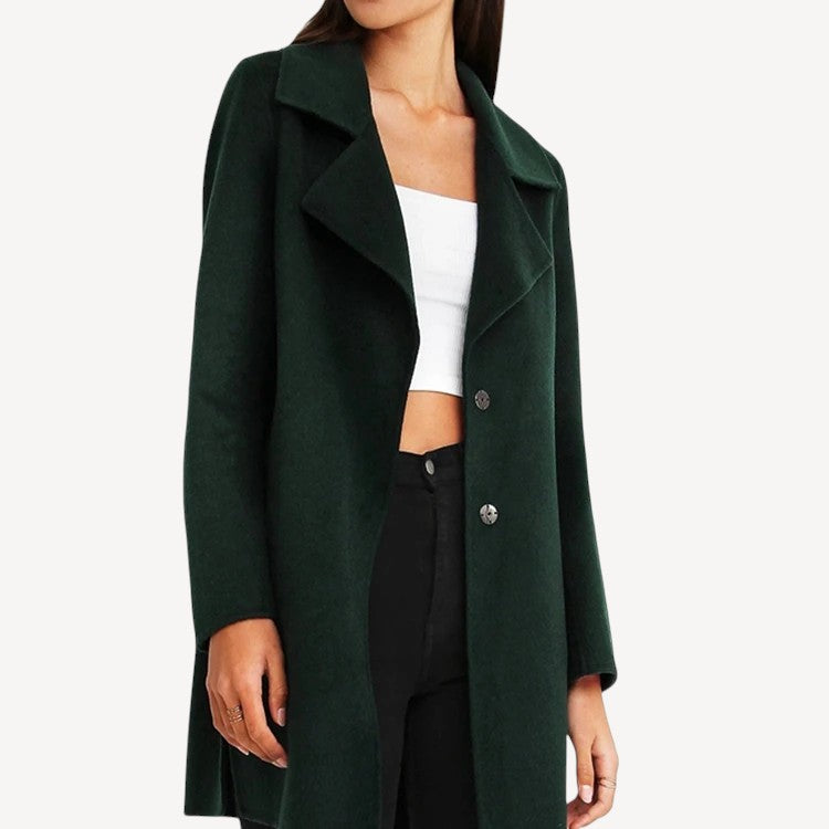 Dark Green Longline Coat