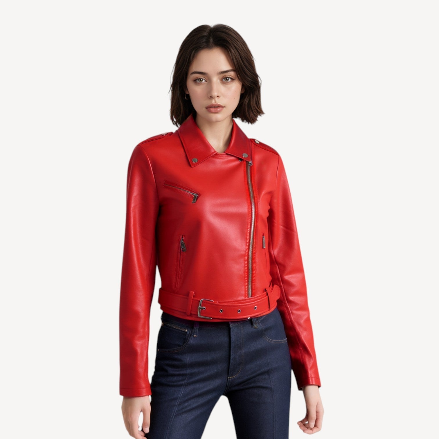 Women’s Vegan Biker Jacket