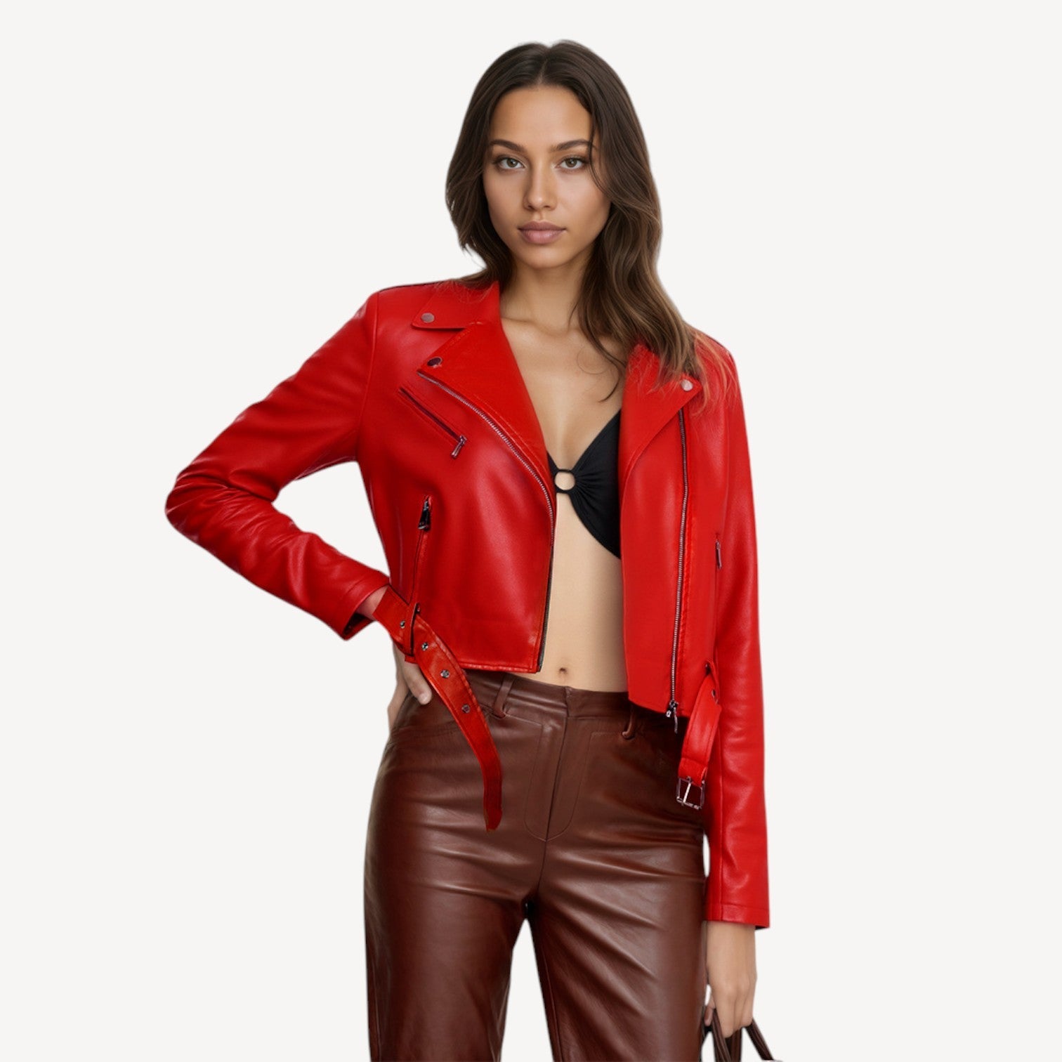 Women’s Vegan Biker Jacket