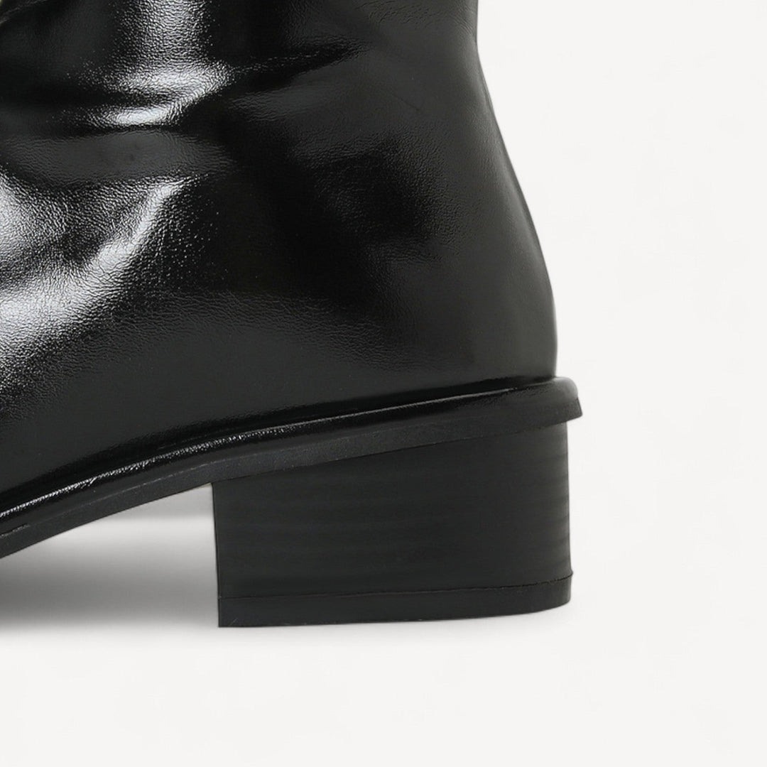 Davies | Square Toe Knee Boots