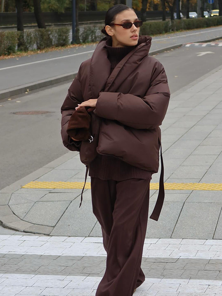 High Collar Puffer Coat