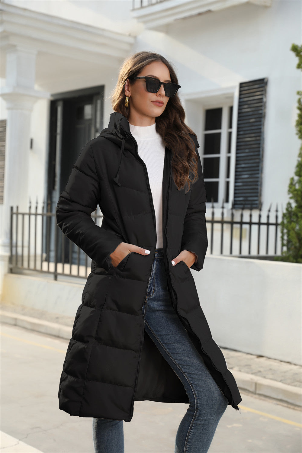 Warm Long Puffer Coat