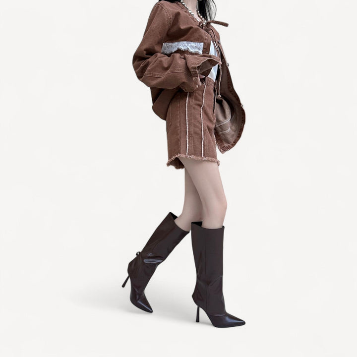 Pointed Toe Stiletto Boots