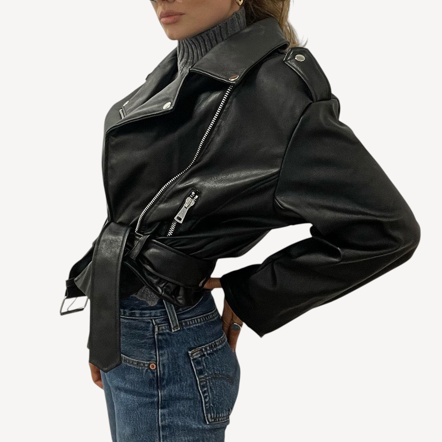 Bold Vegan Biker Jacket