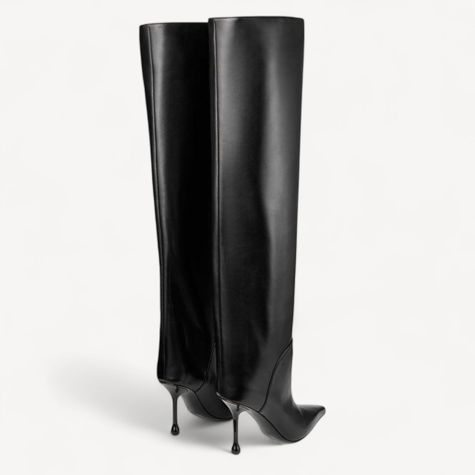 Real Leather Stiletto Boots