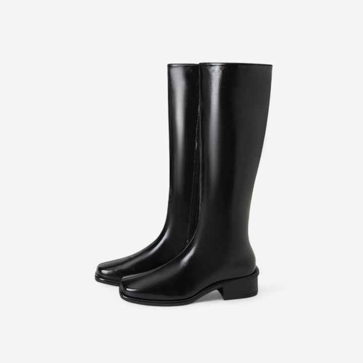 Davies | Square Toe Knee Boots
