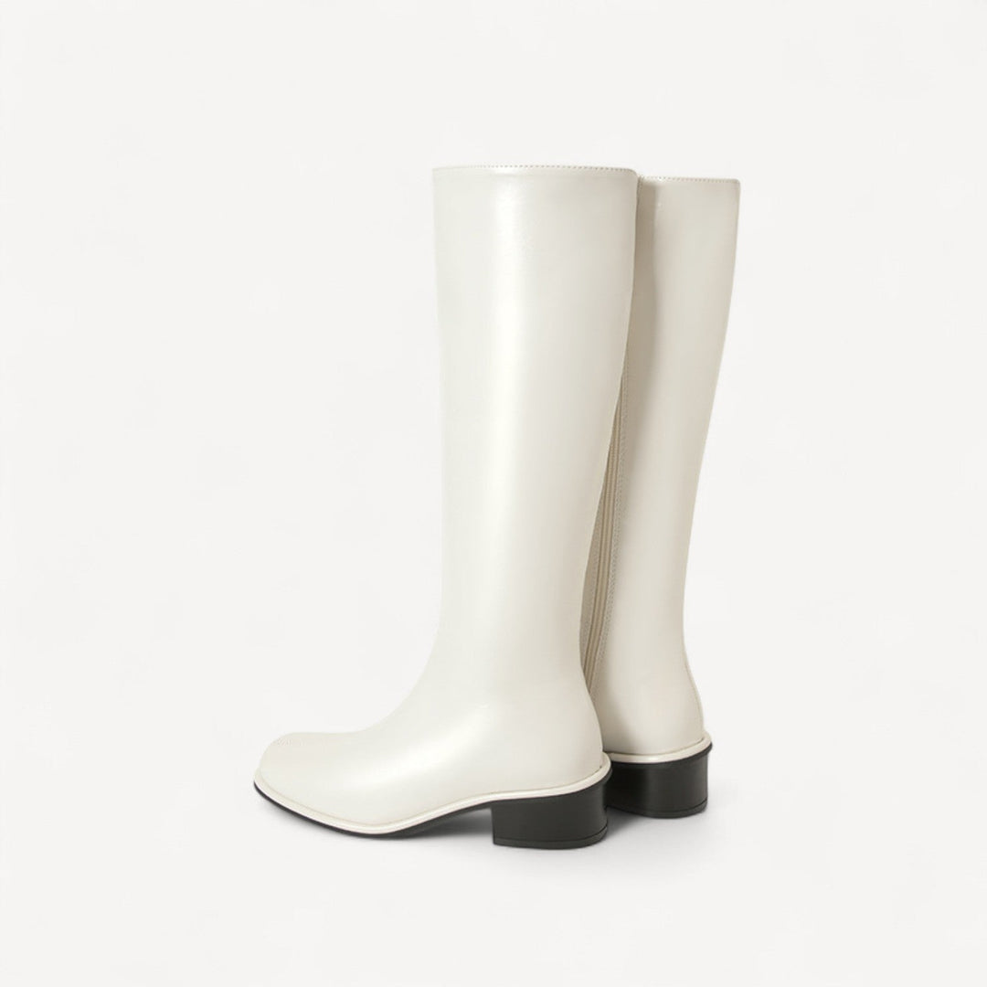 Davies | Square Toe Knee Boots