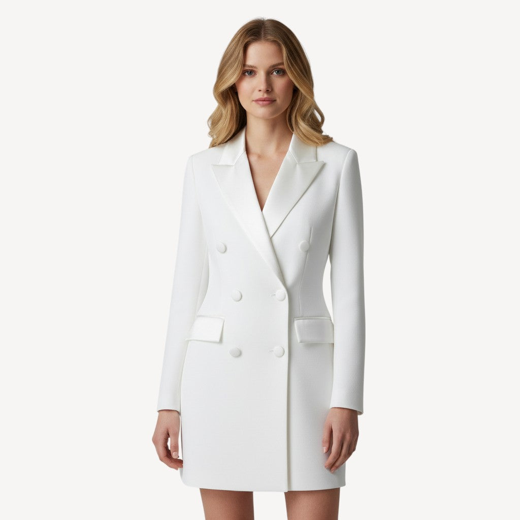 Double Breasted Blazer Dress