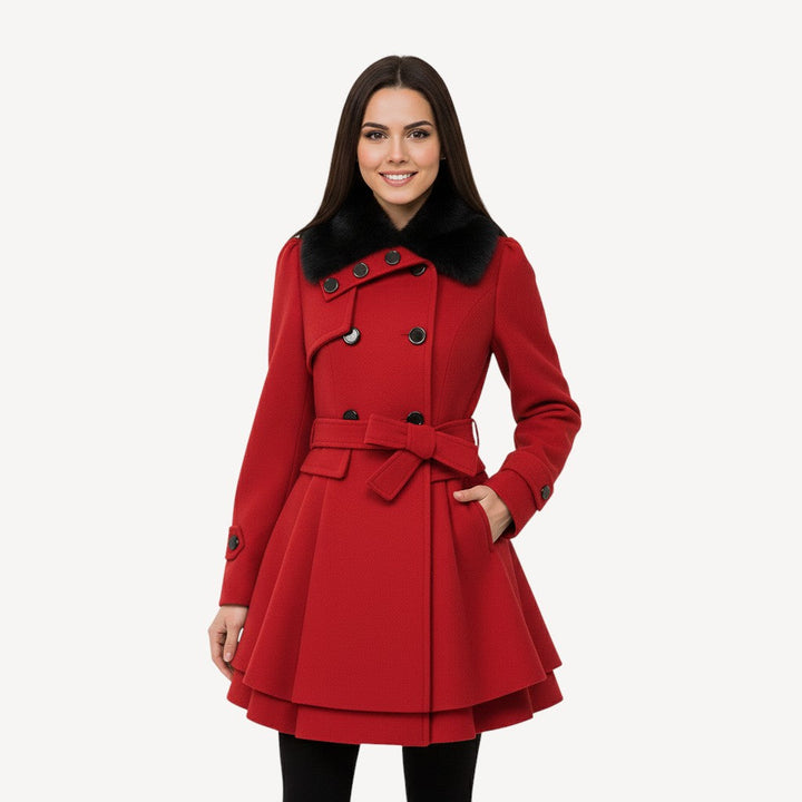 Warm Belted Fur Coat