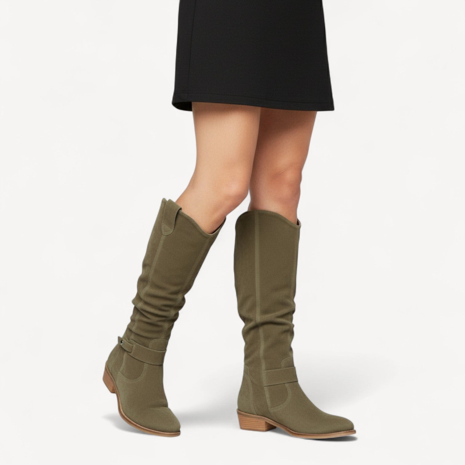 Comfortable Suede Knee Highs
