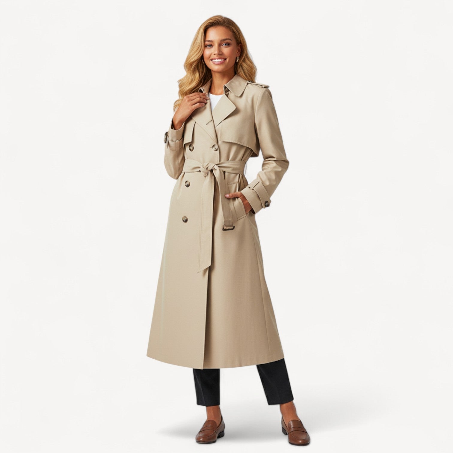 Classic Double-Breasted Trench