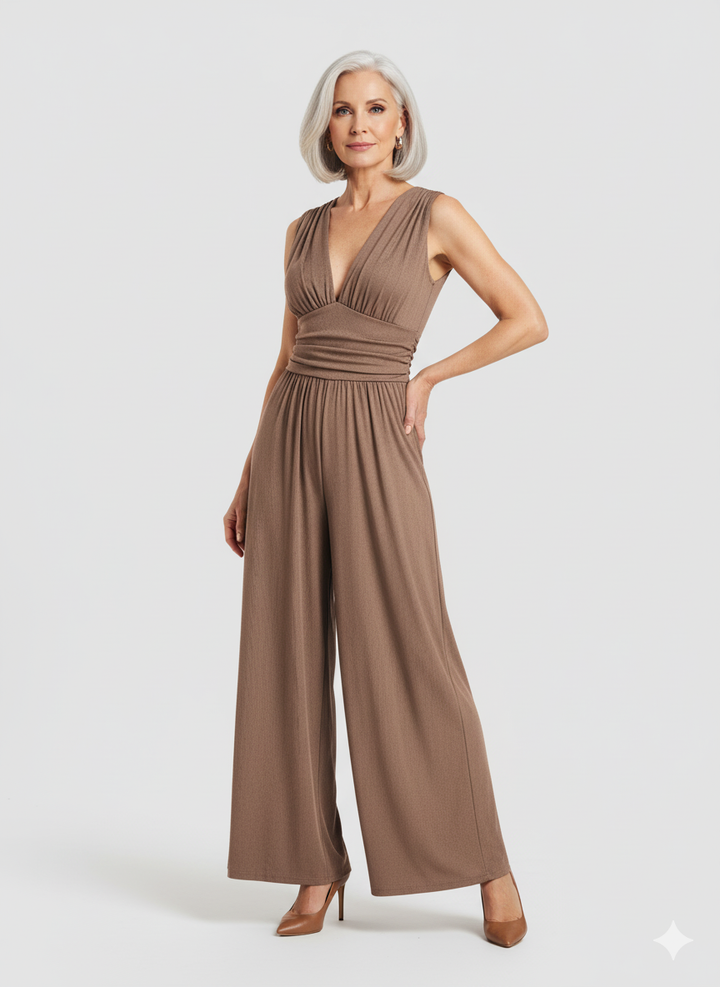 CHARITY – Chic Sleeveless Wide-Leg Jumpsuit