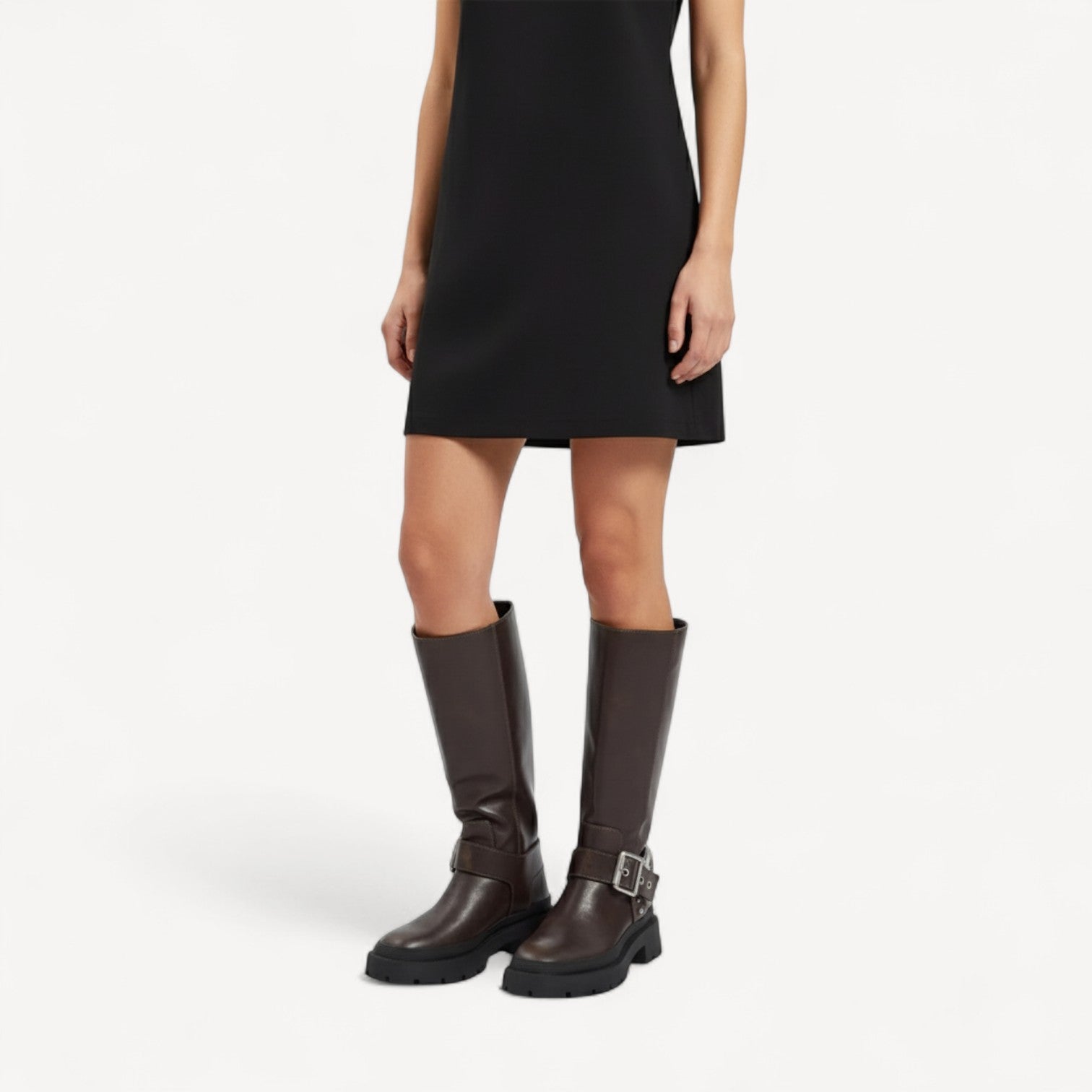 Chunky Flat Riding Boots