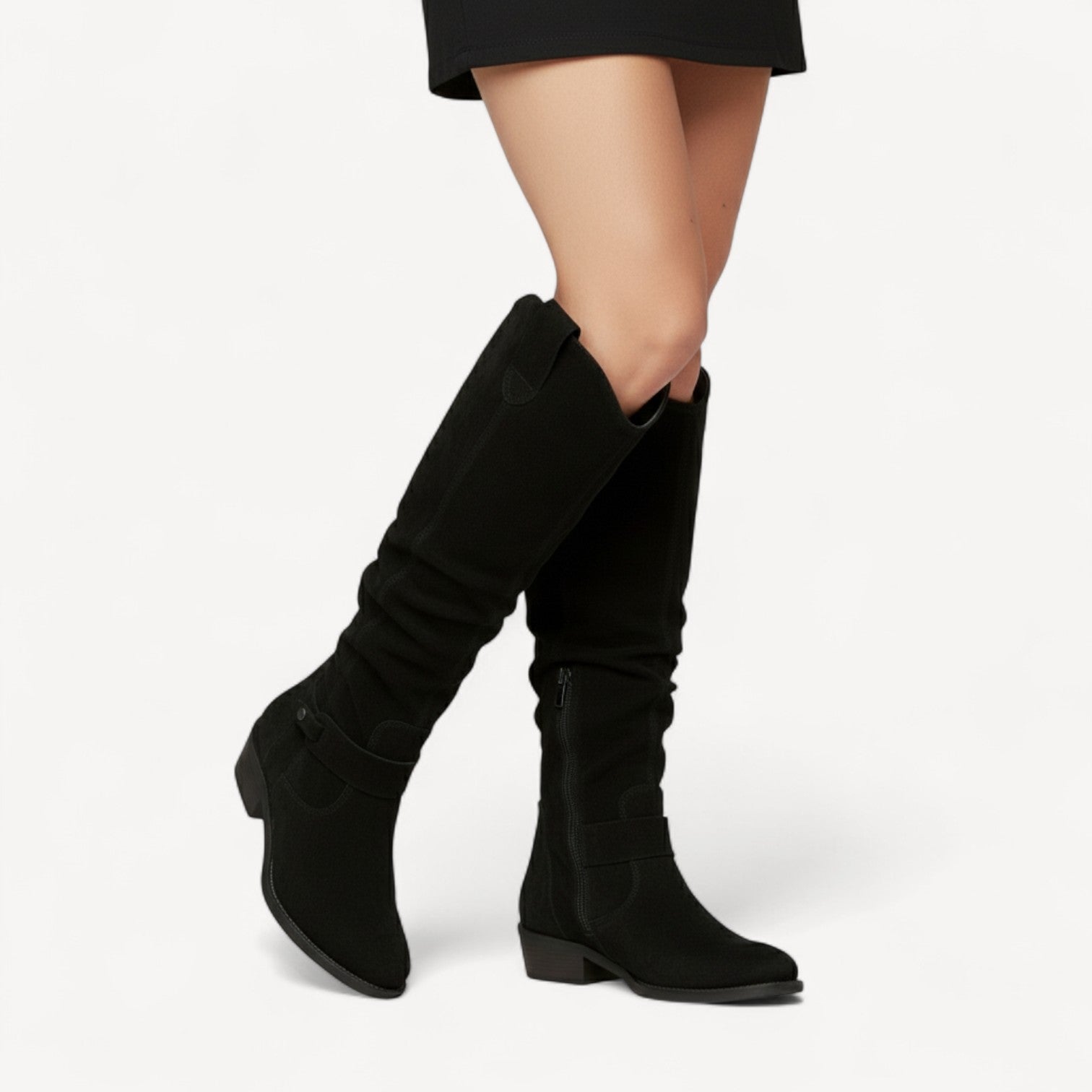 Comfortable Suede Knee Highs