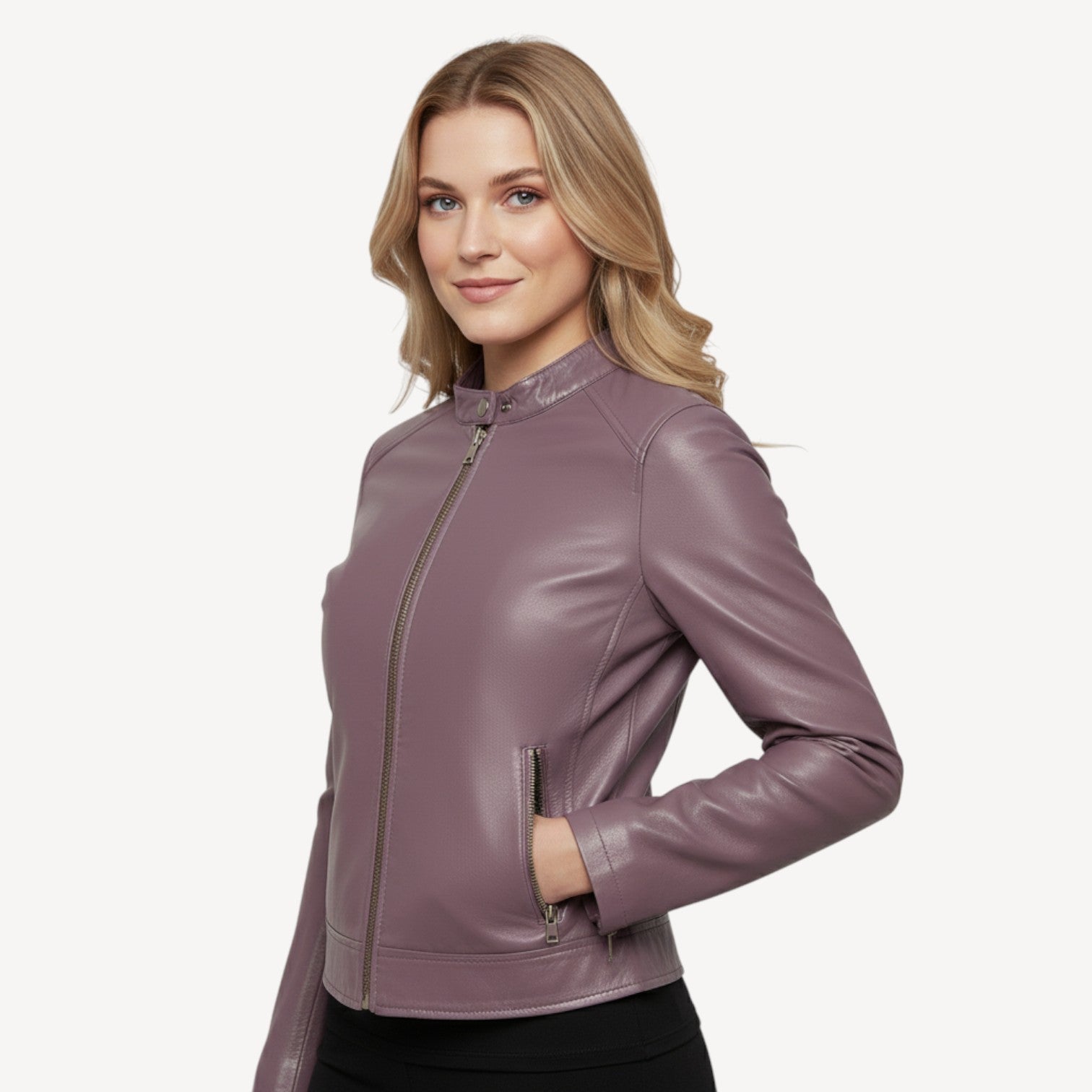 Classic Faux Leather Jacket