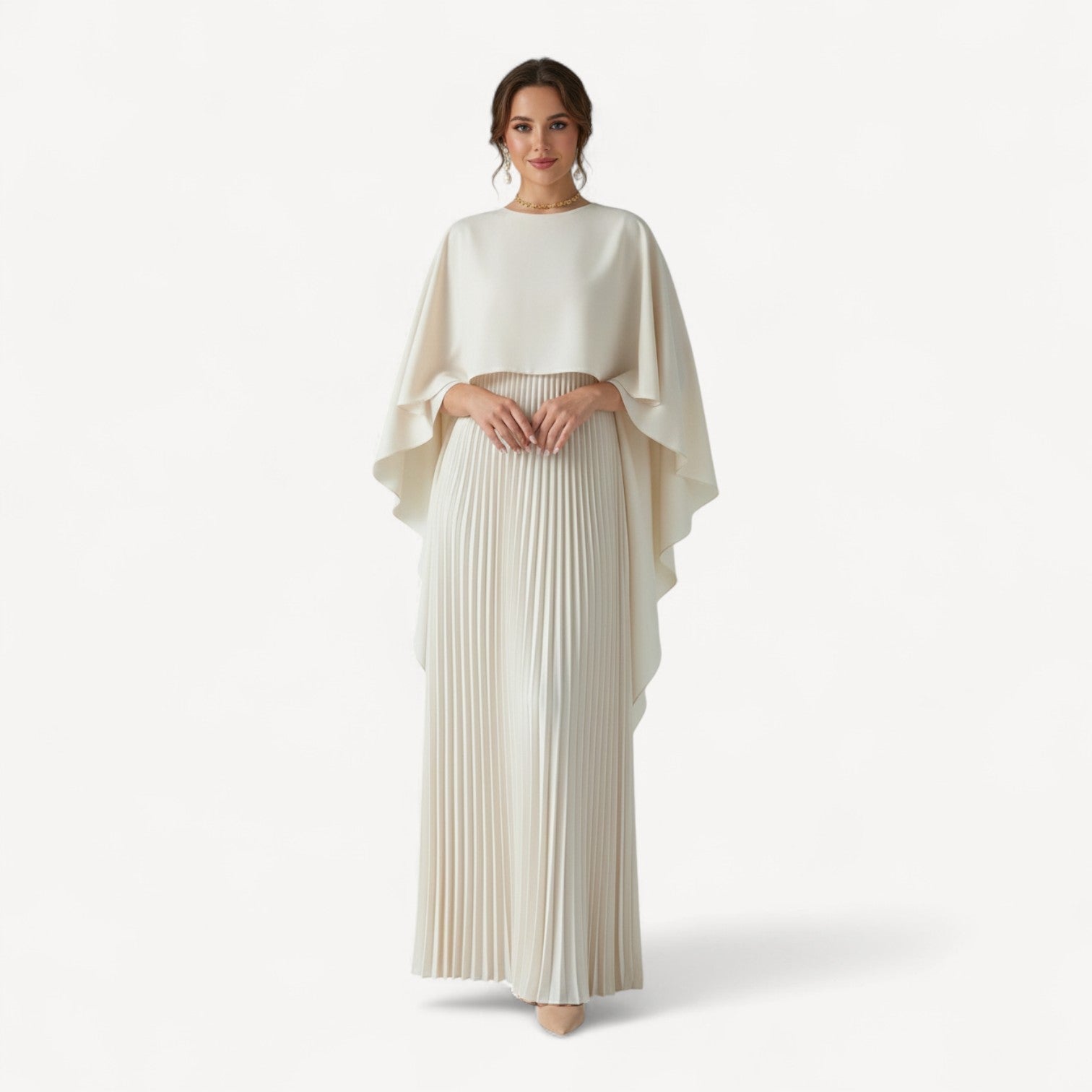 Batwing Sleeve Maxi Dress