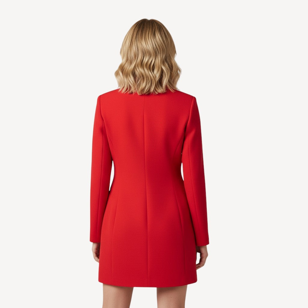 Double Breasted Blazer Dress